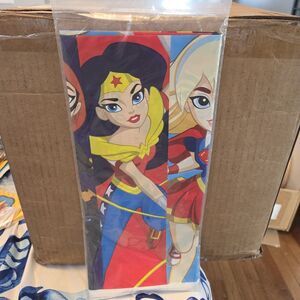 DesignWare SUPER HERO GIRLS Plastic Tablecover Tablecloth 54" x 96"